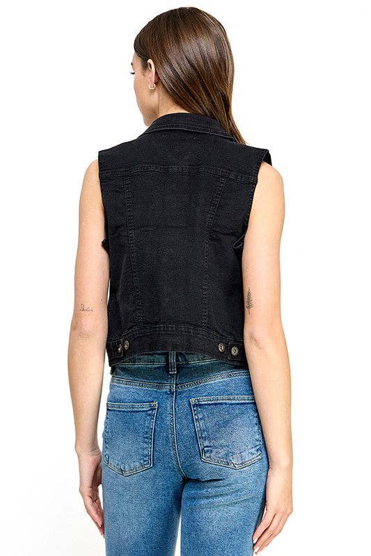 Ladies Denim Vest