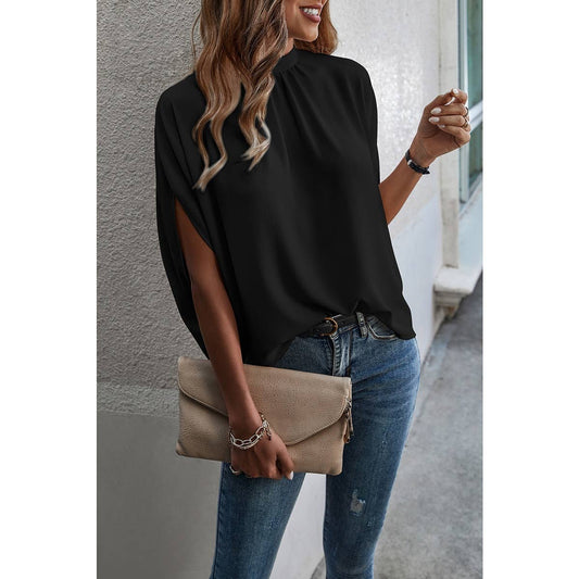 Solid Cape Loose Top