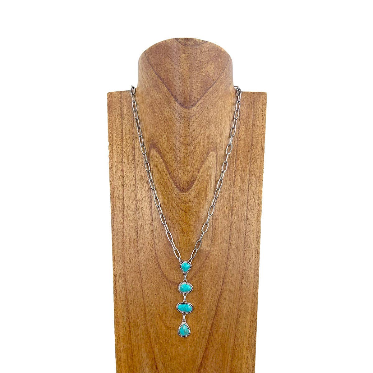 stone teardrops Necklace