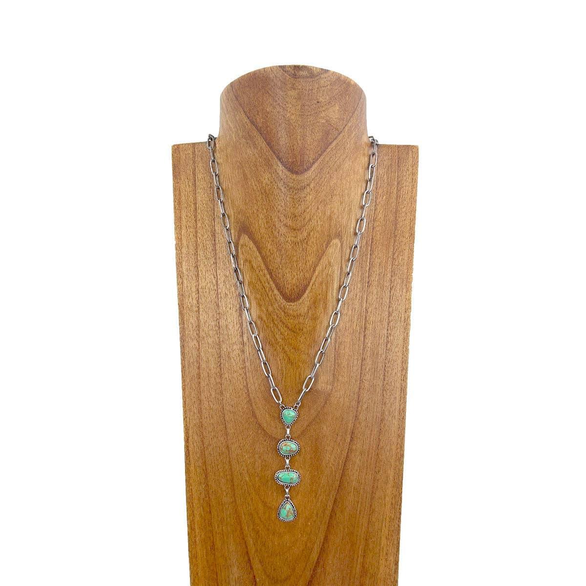 stone teardrops Necklace