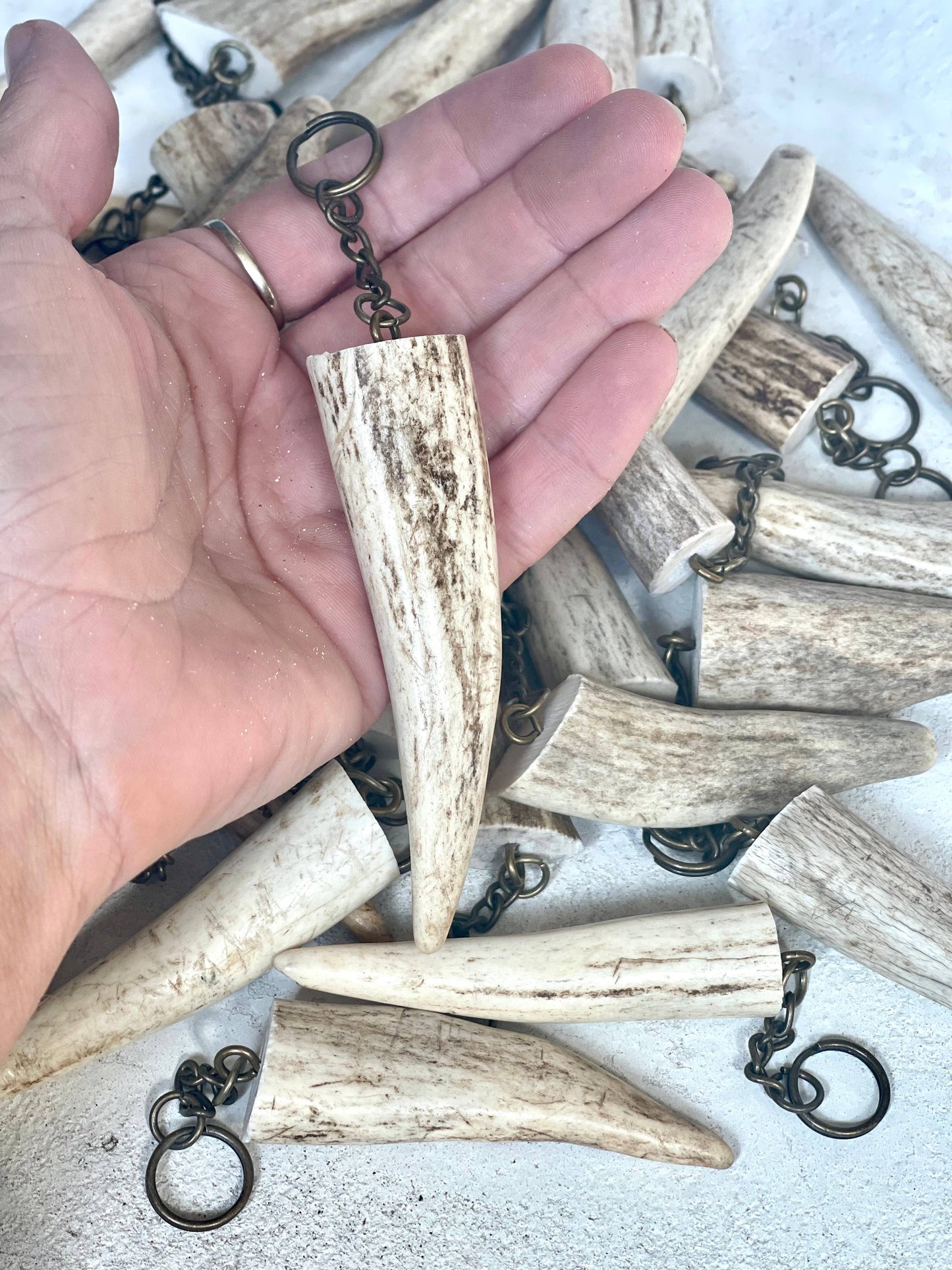 Deer Antler Keychain