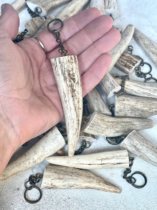Deer Antler Keychain