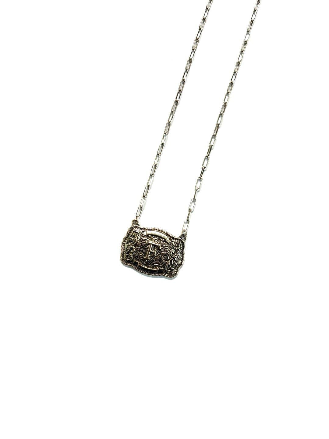 Belt Buckle Necklace