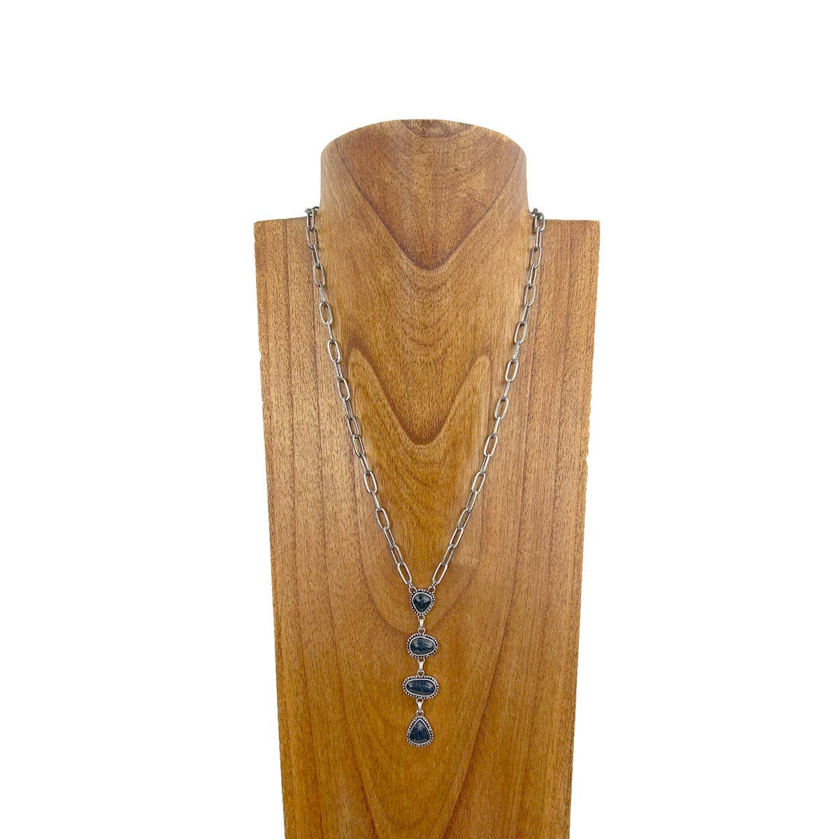 stone teardrops Necklace