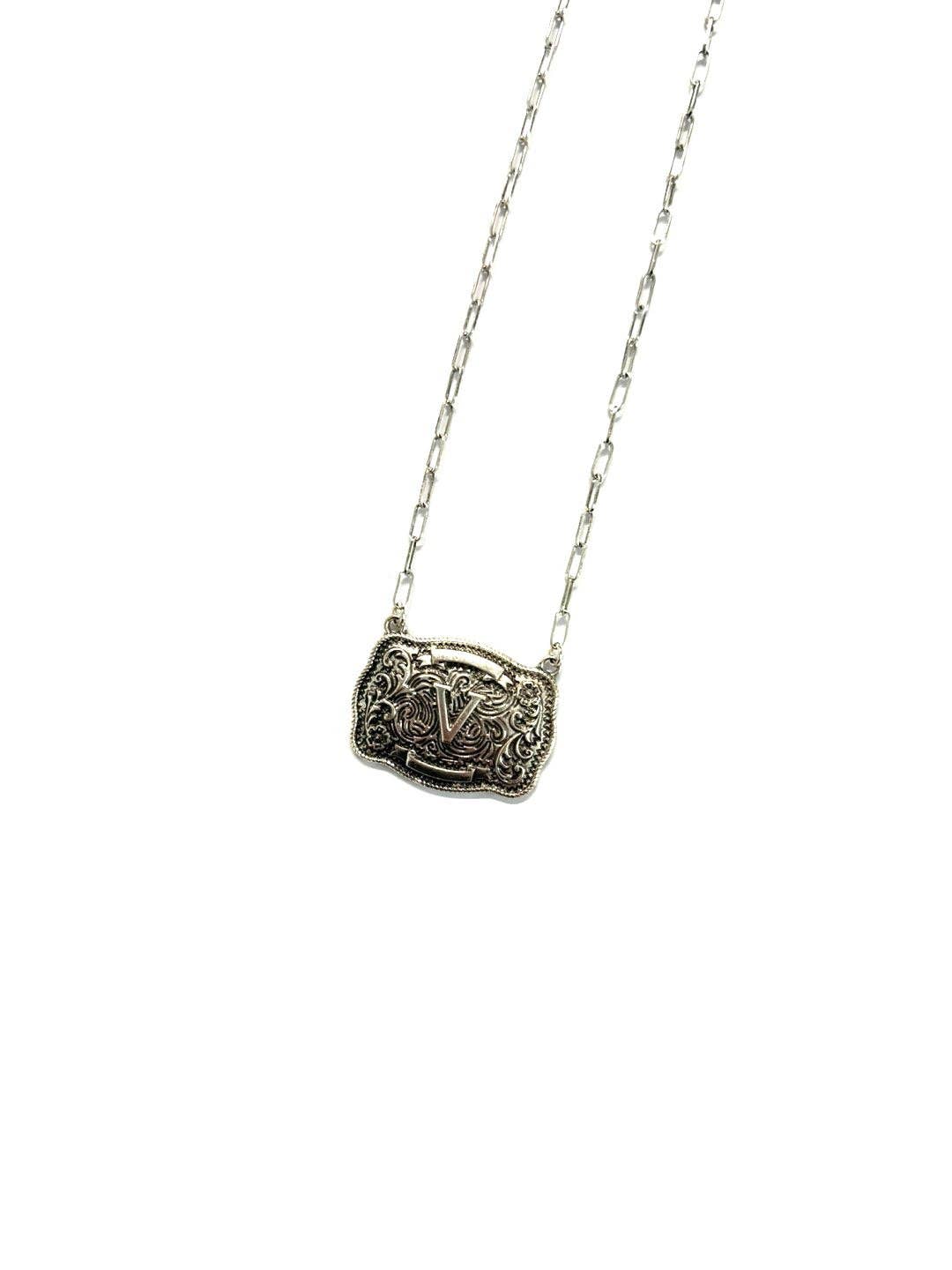 Belt Buckle Necklace