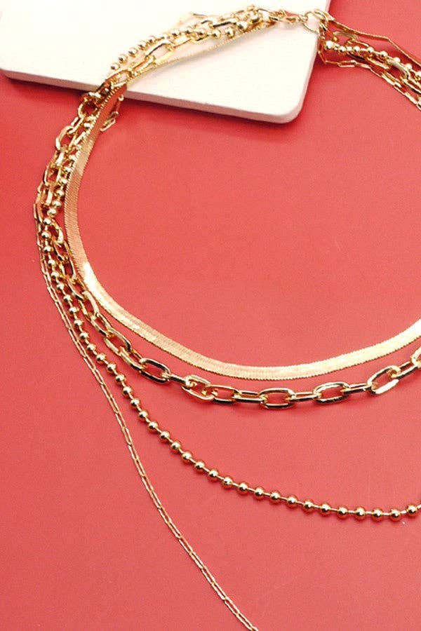 MULTI LAYER CHAIN NECKLACE