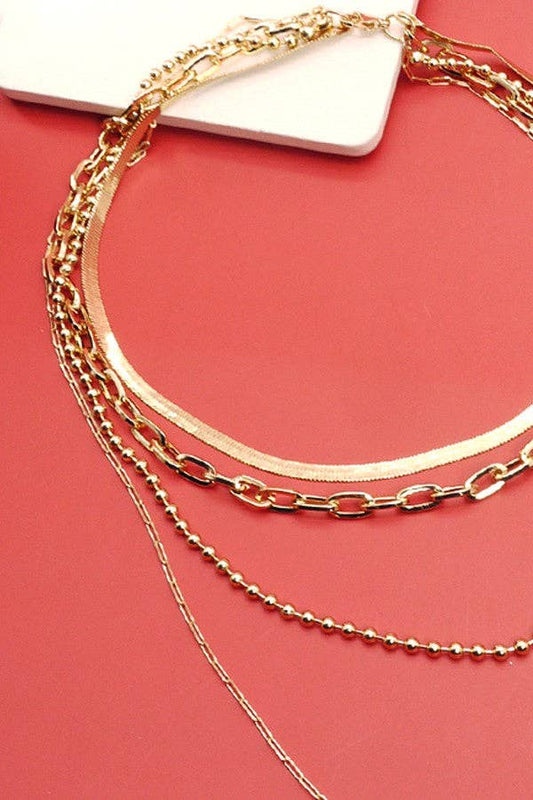 MULTI LAYER CHAIN NECKLACE