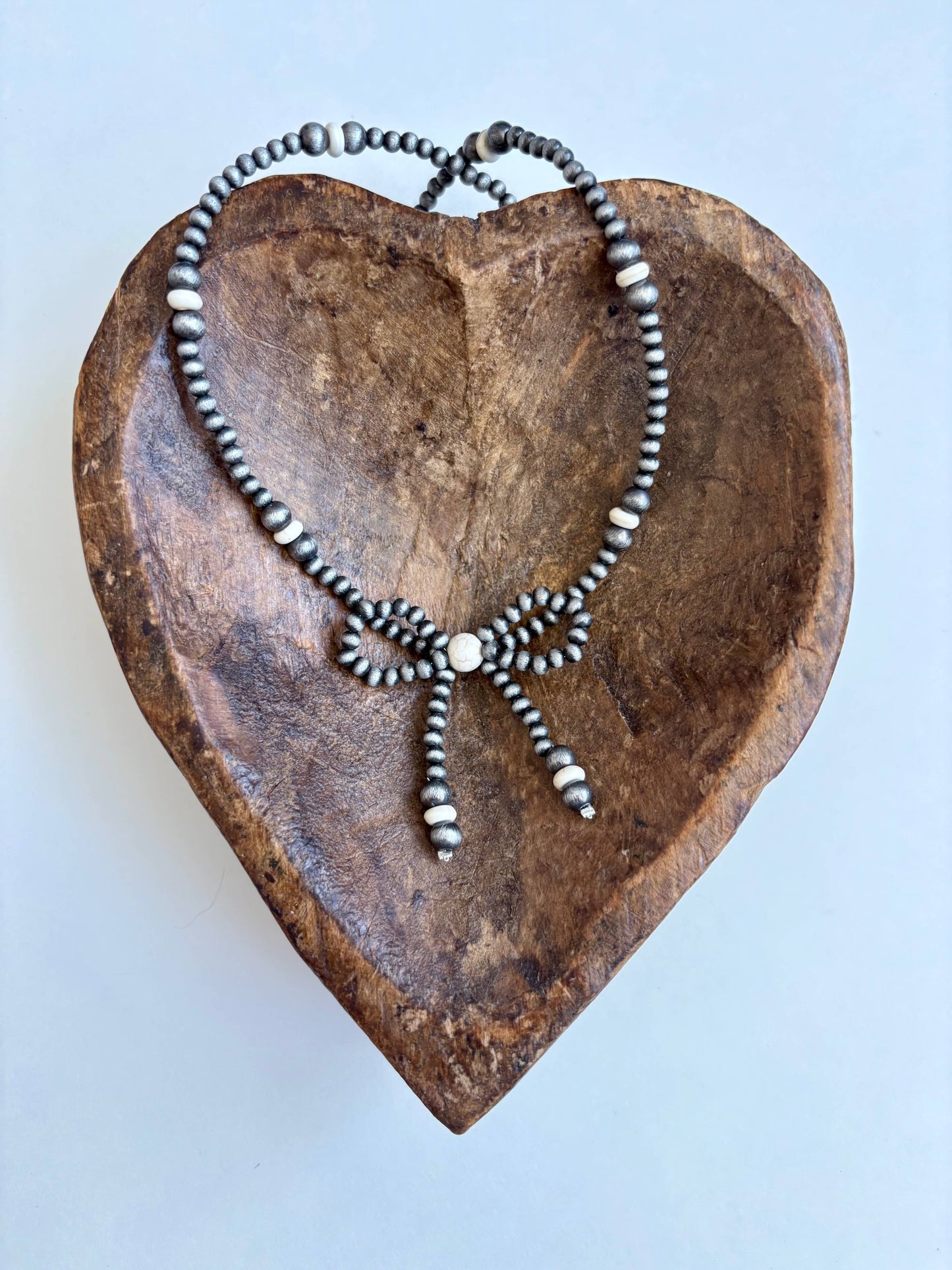 Navajo Bead Bow Necklace